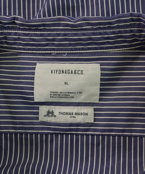 KIYONAGA&CO.（キヨナガアンドコー）カジュアルシャツ 紺 サイズ:XL メンズ/2200628871091