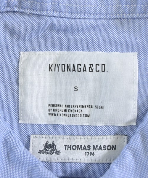 KIYONAGA&CO.（キヨナガアンドコー）カジュアルシャツ 青 サイズ:S メンズ/2200672499029