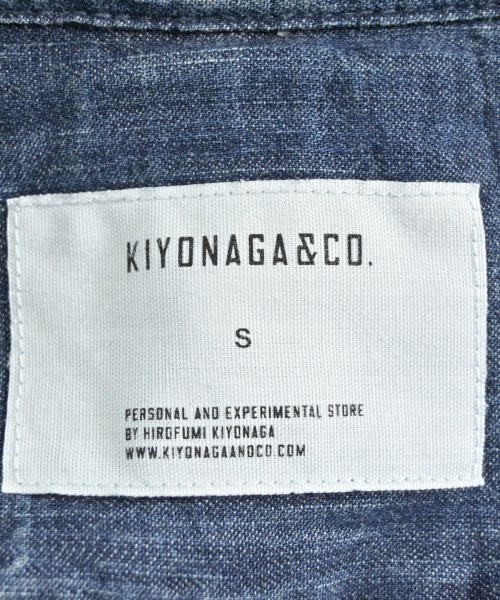 KIYONAGA&CO.（キヨナガアンドコー）カジュアルシャツ 青 サイズ:S メンズ/2200659785114