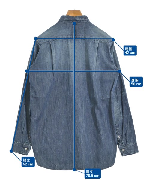 KIYONAGA&CO.（キヨナガアンドコー）カジュアルシャツ 青 サイズ:S メンズ/2200659785114