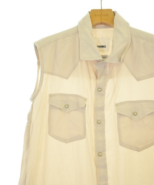 MYTHINKS（マイシンクス）シャツワンピース ベージュ サイズ:XS レディース/2200727463104