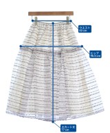 OBLI（オブリー）ロング・マキシ丈スカート 白 サイズ:0(XS位) レディース/2200653642024