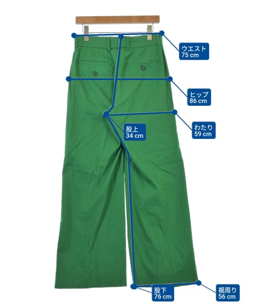 MASU（エムエーエスユー）スラックス 緑 サイズ:46(M位) メンズ/2200639972053