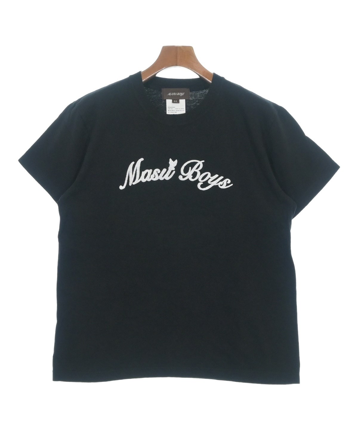 MASU ブラック Tシャツ　44 MASU（エムエーエスユー）Tシャツ・カットソー 黒 サイズ:44(S位