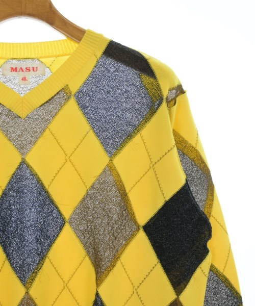 MASU（エムエーエスユー）ニット・セーター 黄 サイズ:48(L位) メンズ/2200643697058