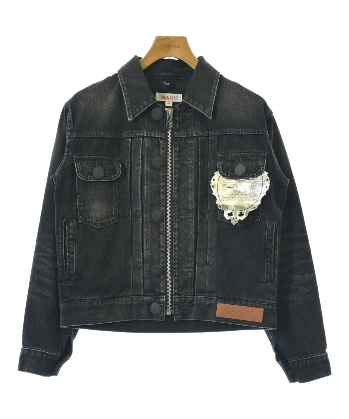 MASU（エムエーエスユー）デニムジャケット 黒 サイズ:44(S位) メンズ