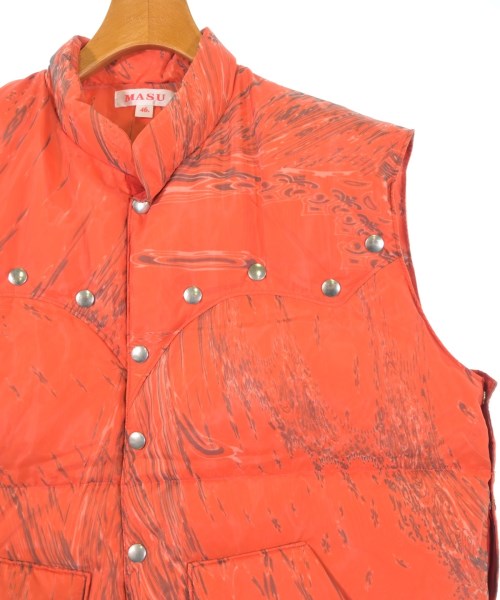 MASU（エムエーエスユー）ダウンジャケット/ダウンベスト オレンジ サイズ:46(M位) メンズ/2200628115058