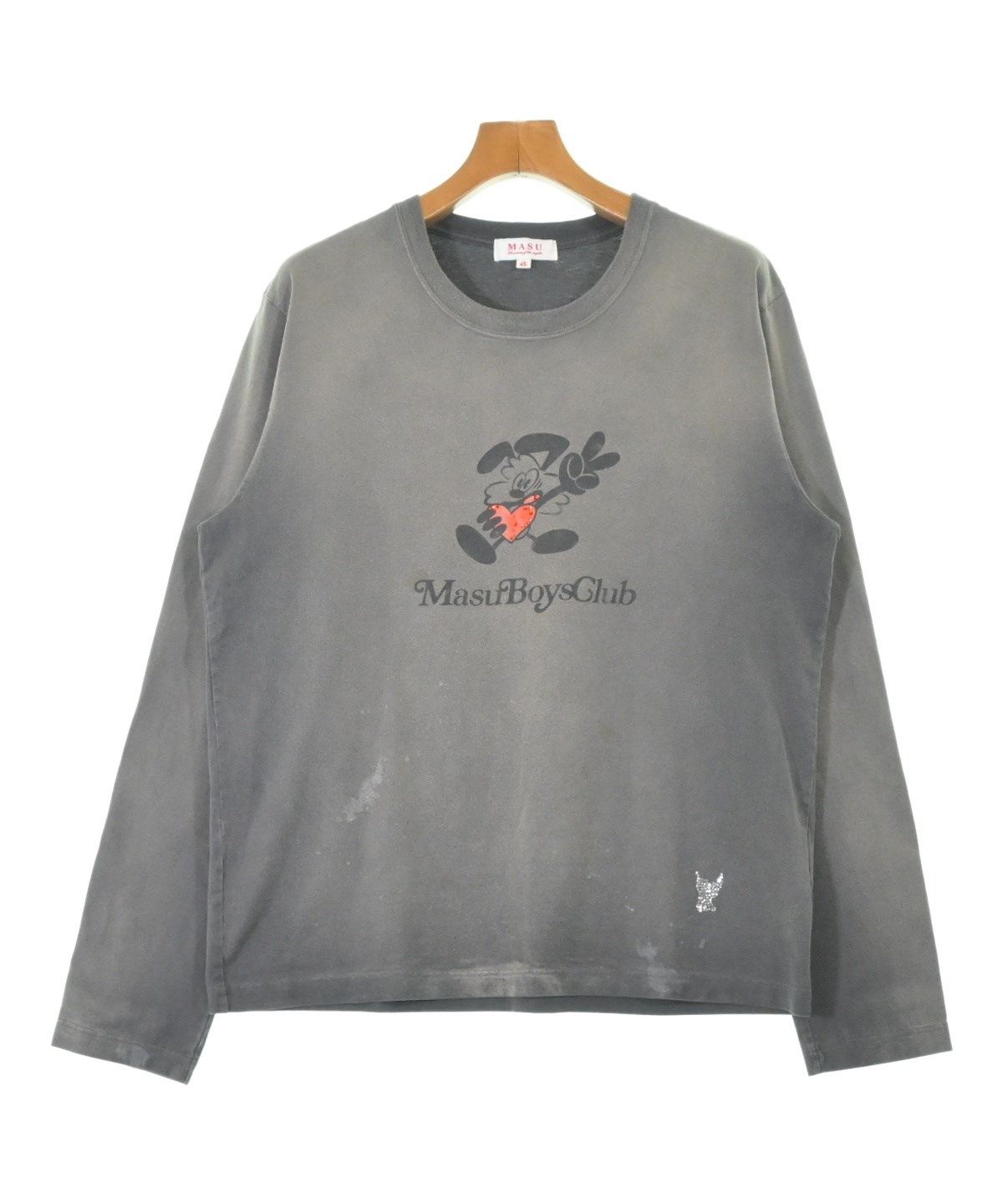 MASU エムエーエスユー スウェット M グレー 【古着】【中古】【送料無料】 MASU（エムエーエスユー）Tシャツ・カットソー グレー サイズ:48(L位