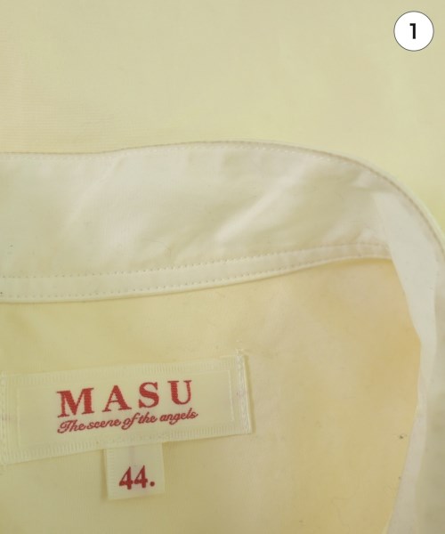 MASU（エムエーエスユー）カジュアルシャツ 黄 サイズ:44(S位) メンズ/2200699841023