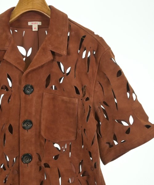 MASU（エムエーエスユー）カジュアルシャツ 茶 サイズ:46(M位) メンズ/2200646800028