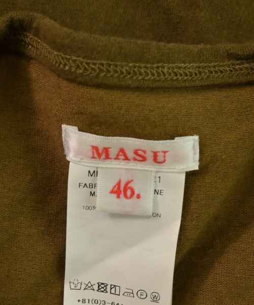 MASU（エムエーエスユー）Tシャツ・カットソー 茶 サイズ:46(M位) メンズ/2200652948103