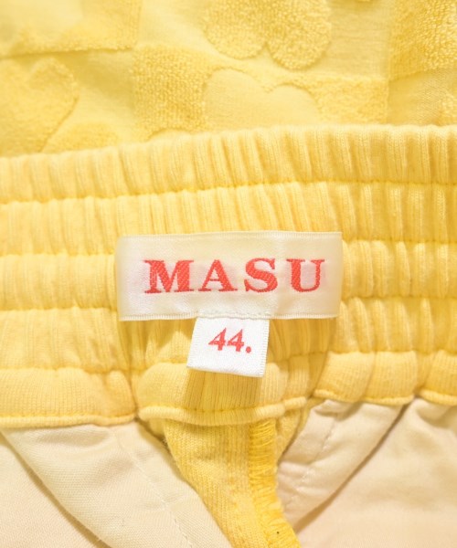 MASU（エムエーエスユー）スウェットパンツ 黄 サイズ:44(S位) メンズ/2200702344060