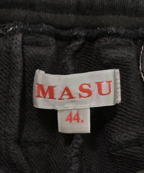 MASU（エムエーエスユー）スウェットパンツ 黒 サイズ:44(S位) メンズ/2200699138499