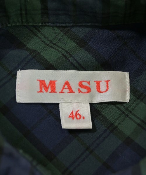 MASU（エムエーエスユー）カジュアルシャツ 緑 サイズ:46(M位) メンズ/2200707386164