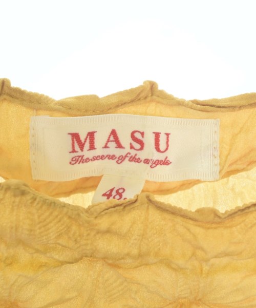 MASU（エムエーエスユー）Tシャツ・カットソー 黄 サイズ:48(L位) メンズ/2200685127049