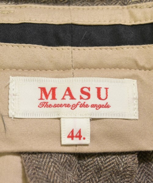 MASU（エムエーエスユー）スラックス 茶 サイズ:44(S位) メンズ/2200682088138