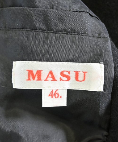 MASU（エムエーエスユー）チェスターコート 黒 サイズ:46(M位) メンズ/2200690797015