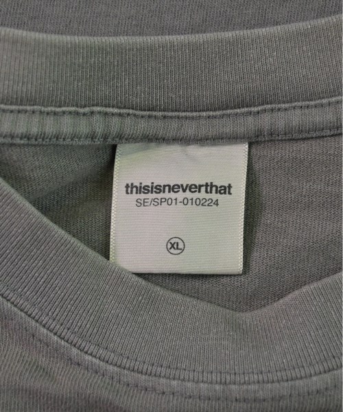 thisisneverthat（ディスイズネバーザット）Tシャツ・カットソー グレー サイズ:XL メンズ/2200507398039