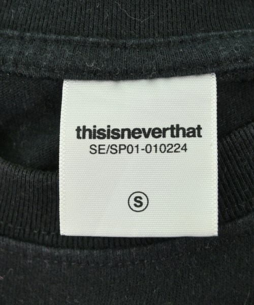 thisisneverthat（ディスイズネバーザット）Tシャツ・カットソー 黒 サイズ:S レディース/2200615631073