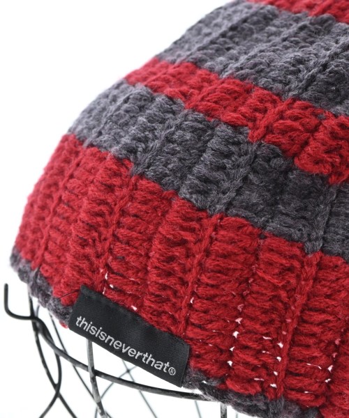 thisisneverthat（ディスイズネバーザット）ニットキャップ・ビーニー 赤 サイズ:- メンズ/2200622402543