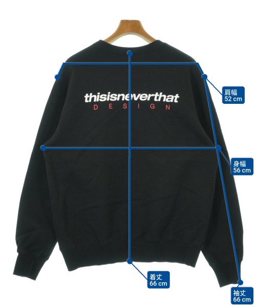 thisisneverthat（ディスイズネバーザット）スウェット 黒 サイズ:M メンズ/2200612155039