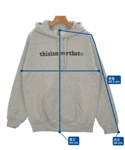 thisisneverthat（ディスイズネバーザット）パーカー グレー サイズ:XL レディース/2200546433142