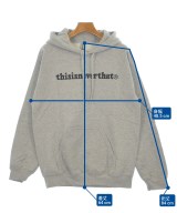 thisisneverthat（ディスイズネバーザット）パーカー グレー サイズ:XL レディース/2200546433142
