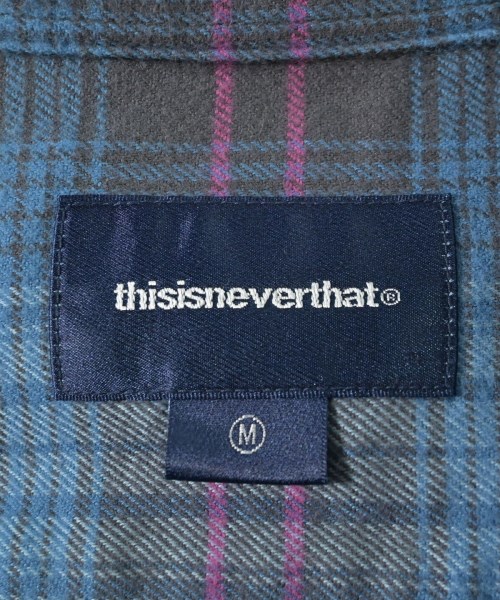 thisisneverthat（ディスイズネバーザット）カジュアルシャツ 青 サイズ:M メンズ/2200699926034