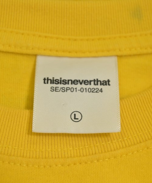 thisisneverthat（ディスイズネバーザット）Tシャツ・カットソー 黄 サイズ:L メンズ/2200701524142