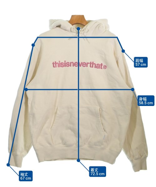 thisisneverthat（ディスイズネバーザット）パーカー 白 サイズ:L メンズ/2200654218020