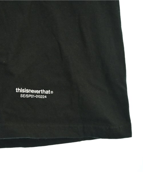 thisisneverthat（ディスイズネバーザット）Tシャツ・カットソー 黒 サイズ:L メンズ/2200658563058