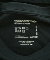 thisisneverthat（ディスイズネバーザット）Tシャツ・カットソー 黒 サイズ:L メンズ/2200658563058