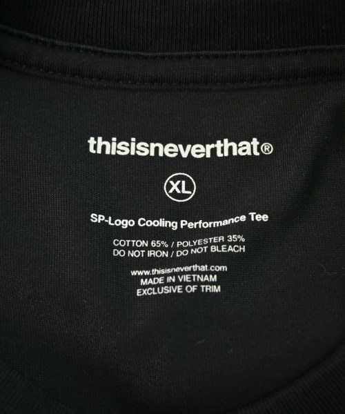 thisisneverthat（ディスイズネバーザット）Tシャツ・カットソー 黒 サイズ:XL メンズ/2200658563065