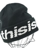thisisneverthat（ディスイズネバーザット）ニットキャップ・ビーニー 黒 サイズ:- メンズ/2200657755157