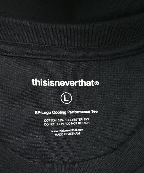thisisneverthat（ディスイズネバーザット）Tシャツ・カットソー 黒 サイズ:L メンズ/2200714674087