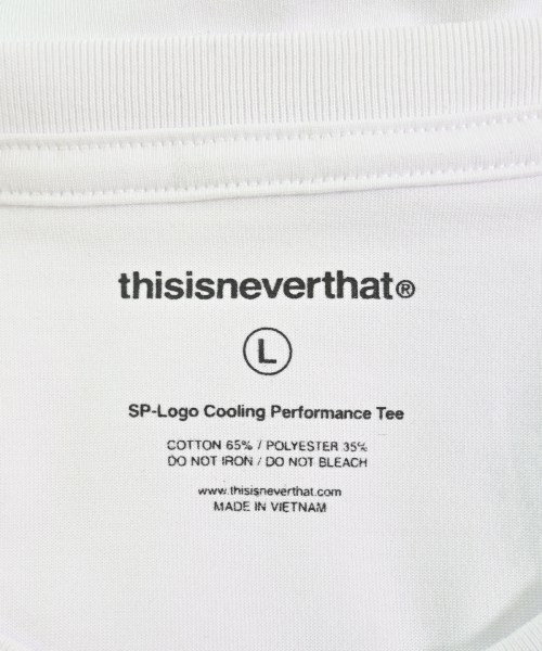 thisisneverthat（ディスイズネバーザット）Tシャツ・カットソー 白 サイズ:L メンズ/2200714674094