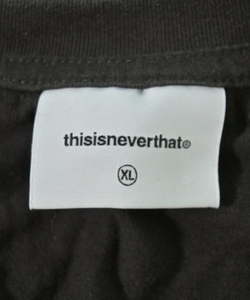 thisisneverthat（ディスイズネバーザット）Tシャツ・カットソー 黒 サイズ:XL メンズ/2200716434047