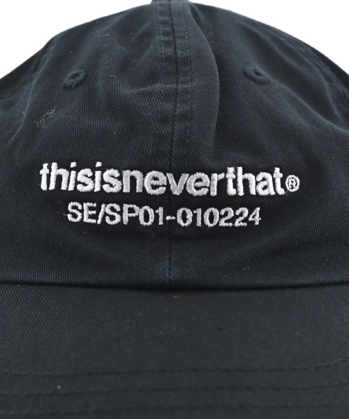 thisisneverthat（ディスイズネバーザット）キャップ 黒 サイズ:- メンズ/2200651789035