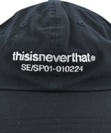thisisneverthat（ディスイズネバーザット）キャップ 黒 サイズ:- メンズ/2200651789035