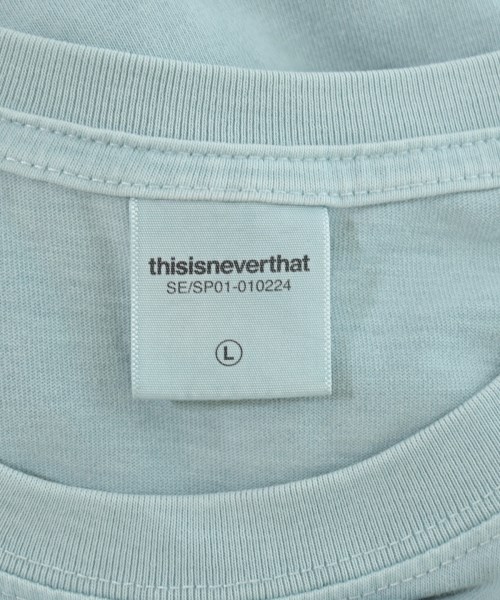 thisisneverthat（ディスイズネバーザット）Tシャツ・カットソー 青 サイズ:L メンズ/2200646973258