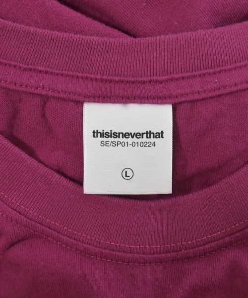 thisisneverthat（ディスイズネバーザット）Tシャツ・カットソー 赤 サイズ:L メンズ/2200646973265