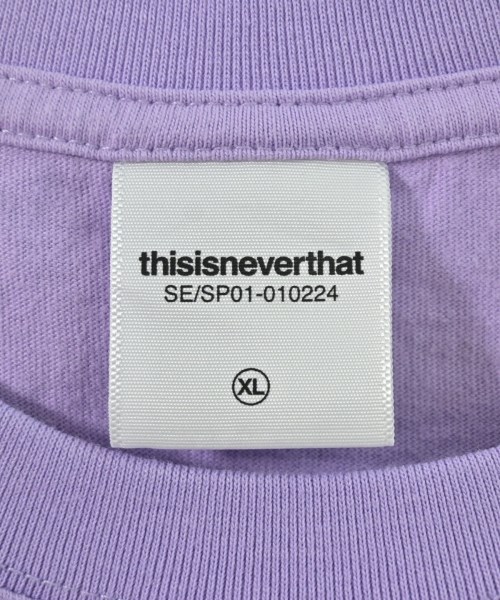 thisisneverthat（ディスイズネバーザット）Tシャツ・カットソー 紫 サイズ:XL メンズ/2200708811016