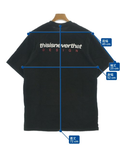 thisisneverthat（ディスイズネバーザット）Tシャツ・カットソー 黒 サイズ:M メンズ/2200646678047