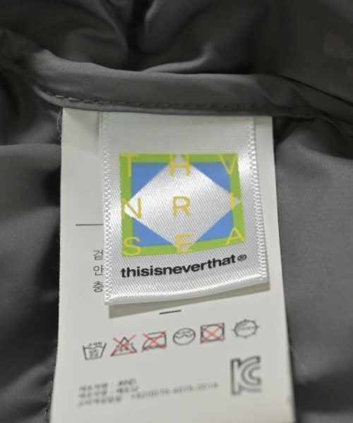 thisisneverthat（ディスイズネバーザット）ダウンジャケット/ダウンベスト 黒 サイズ:M メンズ/2200665997037