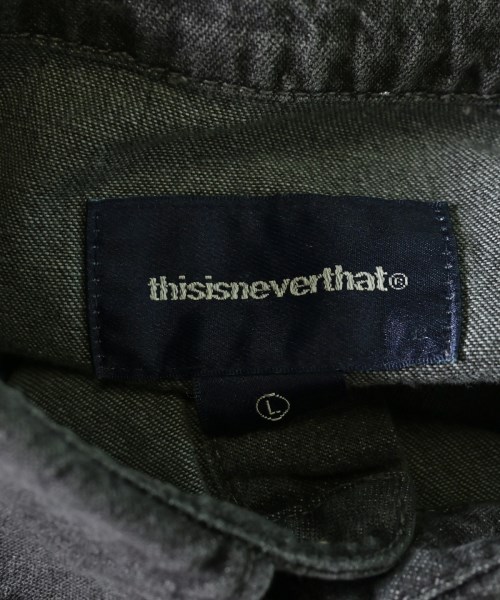 thisisneverthat（ディスイズネバーザット）カジュアルシャツ グレー サイズ:L メンズ/2200736557078