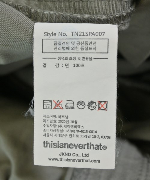 thisisneverthat（ディスイズネバーザット）その他 カーキ サイズ:L メンズ/2200722603017