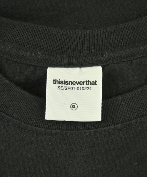 thisisneverthat（ディスイズネバーザット）Tシャツ・カットソー 黒 サイズ:XL メンズ/2200728204287