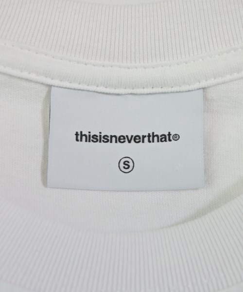 thisisneverthat（ディスイズネバーザット）Tシャツ・カットソー 白 サイズ:S メンズ/2200679216025