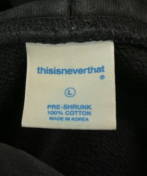 thisisneverthat（ディスイズネバーザット）パーカー 黒 サイズ:L メンズ/2200681380011