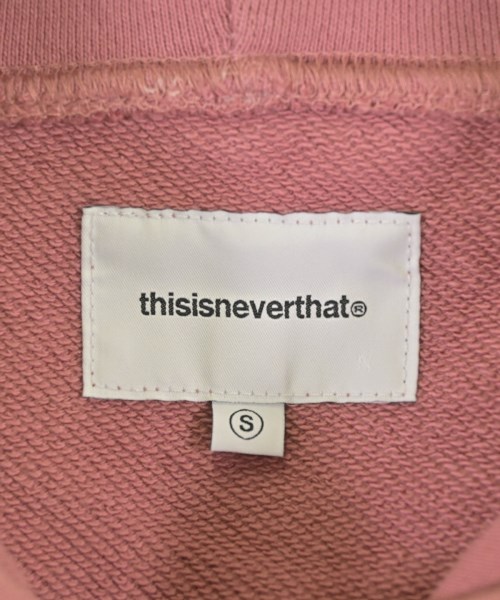 thisisneverthat（ディスイズネバーザット）パーカー ピンク サイズ:S レディース/2200683987188